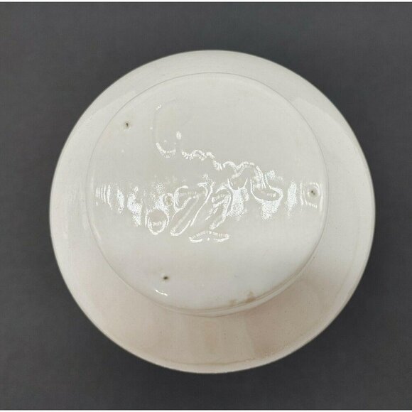 Ceramic Vase With Blue Floral Design & Turquoise Interior Marked Anna 1972 VTG - Picture 4 of 9